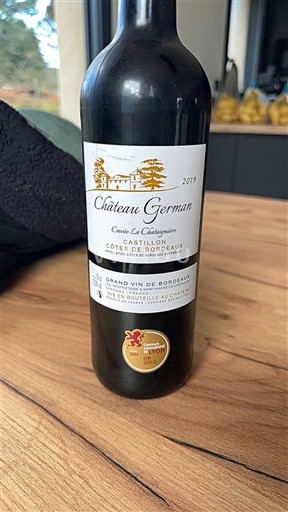 Bordeaux Castillon-côtes-de-bordeaux Château Germain La Clézygnaire 2019