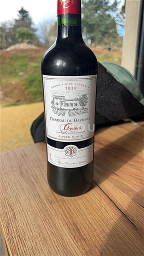 Bordeaux Graves Château Barrailh Rubens 2020