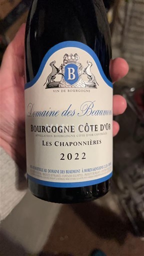Borgogna Borgogna Côte d'Or Domaine S Beaumont Les Chaponnières 2022