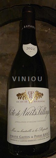 Bourgogne Côte de nuits villages Domaine Gaston & Pierre Ravaut 2022