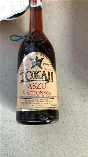 Tokaj Không được chỉ định Aszu 3 Puttonyos 1991