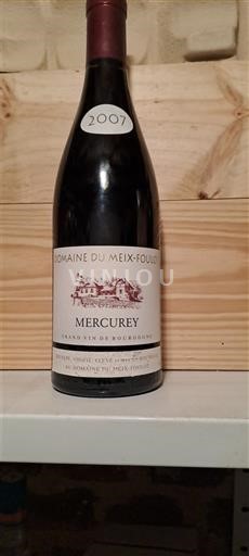 Borgogna Mercurey Domaine Meix-Foulot 2007