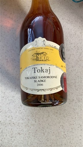 Tokaj Château Vinický Tokajské Samorodné Sladké 2006