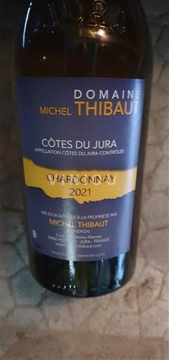 Jura Côtes-du-jura Domaine Michel Thibaut Chardonnay 2021