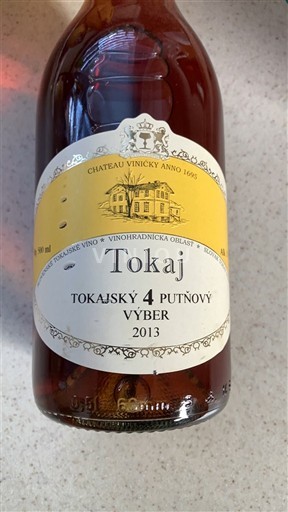 Tokaj Château Vinicky Tokajský 4 putňový výber 2013