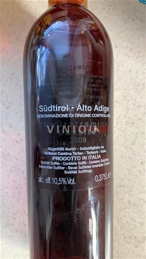 Trentino-Sydtyrol Ikke specificeret Cantina Terlano Gewürztraminer Passito 2009