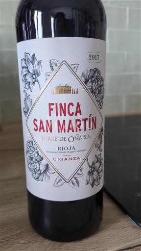 La Rioja Rioja Torre de Oña Finca San Martín 2017