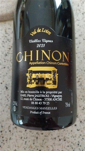 Loire Valley Chinon EARL Pierre Jaultrou Vieilles Vignes 2021