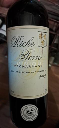 Zuidwest-Frankrijk Pécharmant Riche Terre 2019