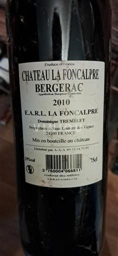 Jihozápad Bergerac Château La Foncalpre 2010