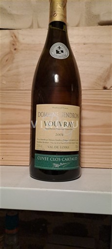 Vallée de la Loire Vouvray Domaine Gendron Clos Cartaud 2004