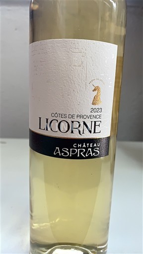 Provence Côtes-de-Provence Château Aspras Licorne 2023