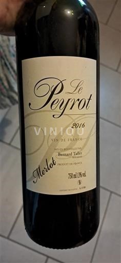 Bordeaux Le Peyrot Merlot 2016