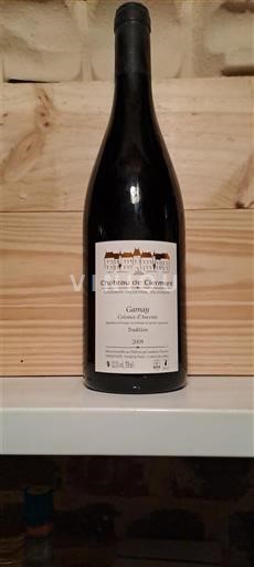 Vallée de la Loire Touraine Château Clermont Élevée en Fût de Chêne 2009