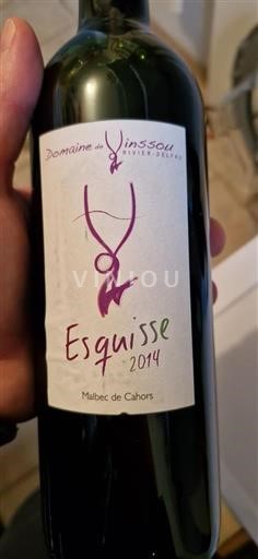 Sydväst Cahors Domaine Vinssou Esquisse 2014