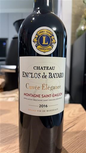 Bordeaux Montagne-Saint-Émilion Château Enclos de Bayard Elégance 2016