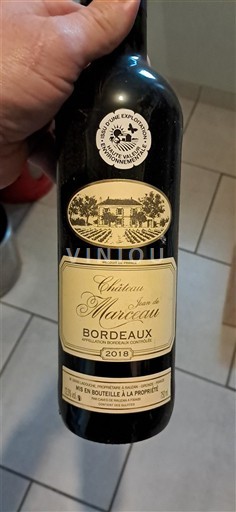 Bordeaux Château Jean de Marceau 2018