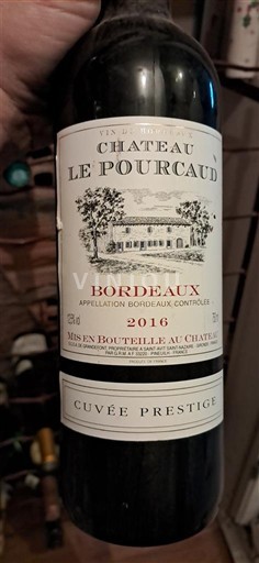 Bordeaux Château Le Pourcaud Prestige 2016