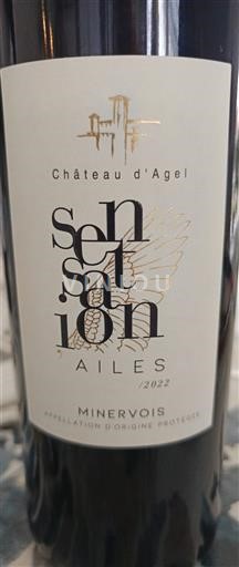Linguadoca Minervois Château Agel Sensation Ailes 2022