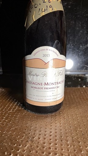 Burgundija Chassagne-Montrachet Premier Cru Mestre Père & Fils Morgeot Premier Cru 2015