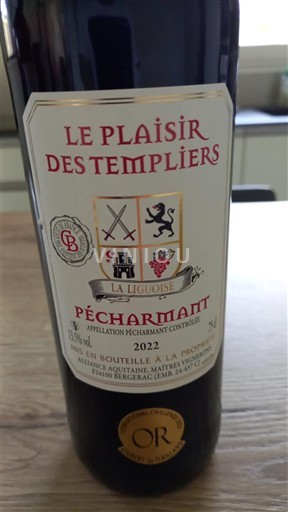 Zuidwest-Frankrijk Pécharmant La Ligiouise Le Plaisir des Templiers 2022