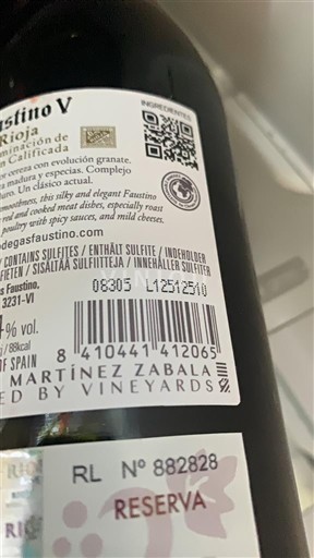 La Rioja Rioja Faustino Faustino V Non Millésimé