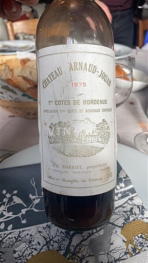 Bordeaux Côtes-de-Bordeaux Château Arnauld-Jouan 1975