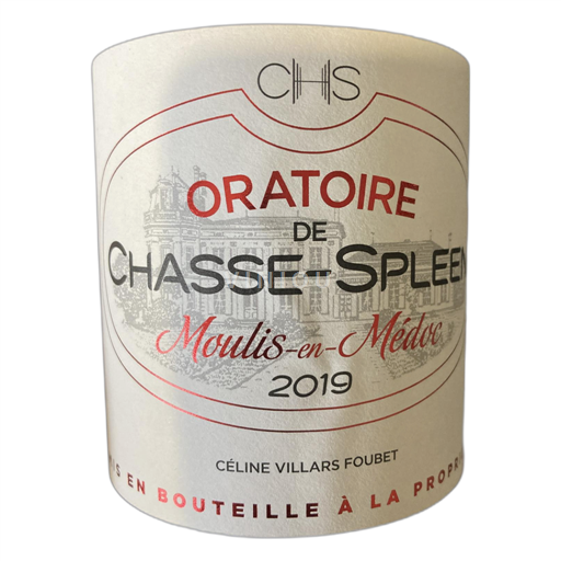 Bordeaux Moulis-en-Médoc Chasse-Spleen Oratoire de Chasse-Spleen 2019