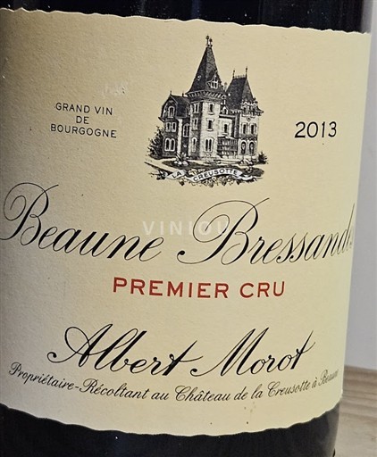 Bourgogne Beaune Premier Cru Albert Morot Beaune Bressandes 2013