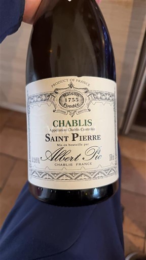 Borgogna Chablis Albert Pic Saint Pierre 2020