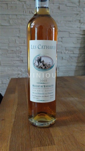 Roussillon Muscat de Rivesaltes Les Vignerons du Maury Les Cathares 2003