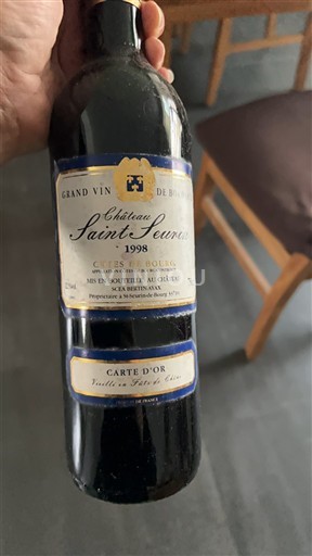 Bordeaux Côtes-de-bourg Château Saint-Seurin Carte d'Or 1998