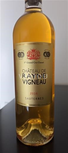 Bordeaux Sauternes Premier Cru Château Rayne Vigneau 2016