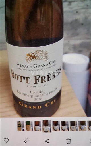 Alsace Không được chỉ định Grand Cru Bott Frères Riesling Kirchberg de Ribeauvillé 2016