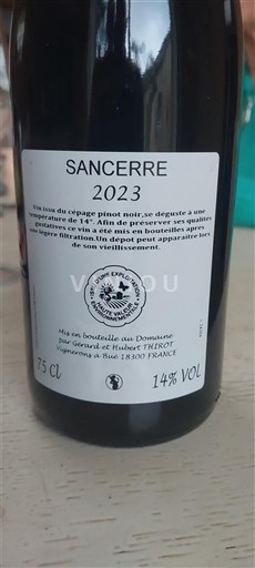 Valle della Loira Sancerre Domaine Jean-Pierre et Hubert Thirot 2023
