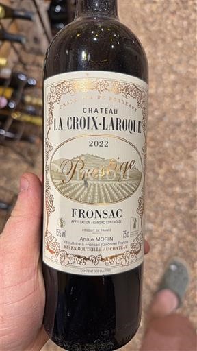 Bordeaux Fronsac Château La Croix Laroque Prestige 2022