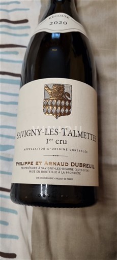 Bourgogne Savigny-lès-beaune Premier Cru Philippe et Arnaud Dubreuil Savigny-Les-Talmettes 1er Cru 2020