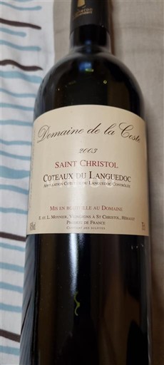 Languedoc Coteaux del Languedoc Domaine La Coste Saint Christol 2003