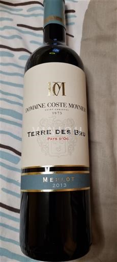 Languedoc y Rosellón País de Oc Domaine Coste Moynier Terre des Bru 2013