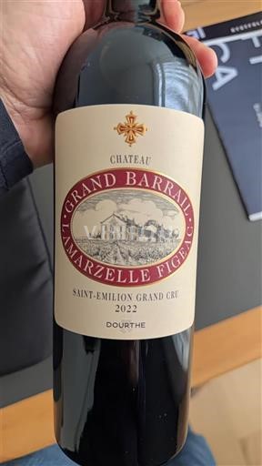 Bordeaux Saint-Émilion Grand Cru Grand Cru Château Grand Barrail Lamarzelle Figeac 2022