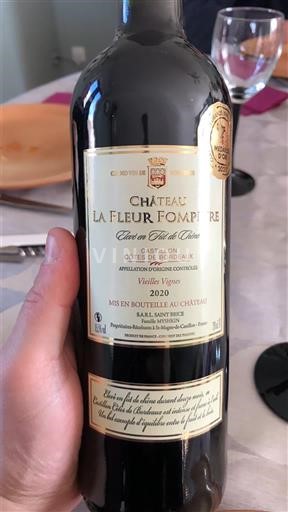 Bordeaux Castillon Côtes de Bordeaux Château La Fleur Fompeyre du Fil de l'Eau Vieilles Vignes 2020