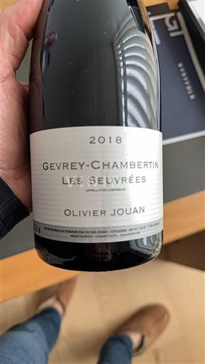 Borgonha Gevrey-chambertin Olivier Jouan Les Seuvrées 2018