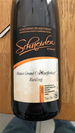 Alsasko Ryzlink Grand Cru Schneider Bernard 2020