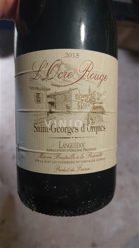 Languedoc Unspecified SCAV Les Vignerons de Chevalier Georges L'Ocre Rouge 2015
