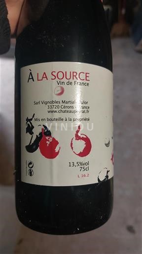 Bordeaux Niet gespecificeerd Vignobles Martial Tulou À la Source Niet-geïntegreerd