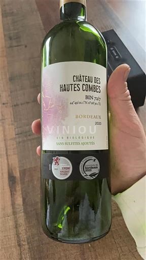 Bordeaux Château S Hautes Combes 2020