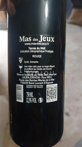 Languedoc Unspecified Mas des Jeux Non-Vintage