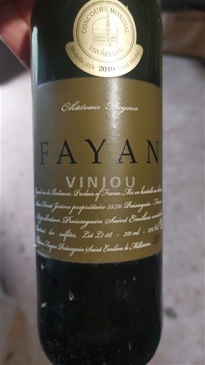 Bordeaux Puisseguin-Saint-Émilion Château Fayan 2008