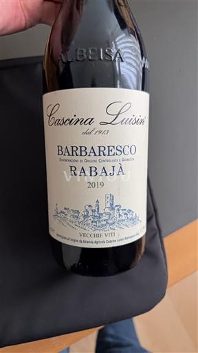 Piémont Barbaresco Cascina Luisin Rabajà 2019