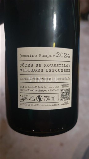 Rosellón No especificado Domaine Semper 2024